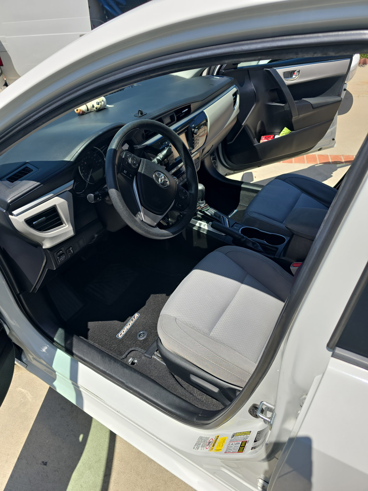 Car interior after detail